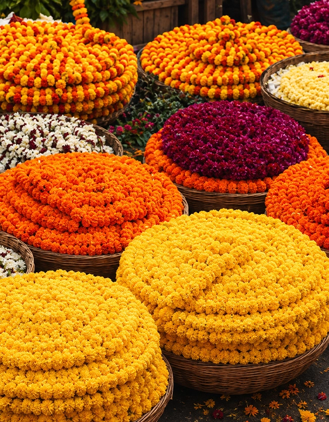5 Indian Flower Markets Worth Travelling For